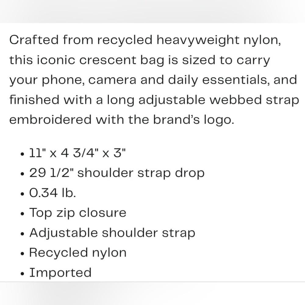 BAGGU Cargo Recycled Nylon Shoulder Bag Green Gingham - Picture 7 of 7